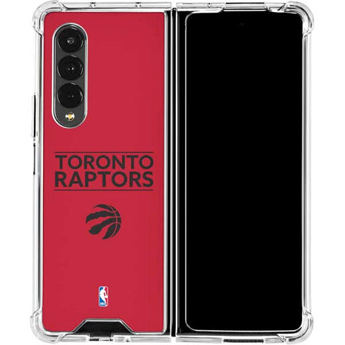 NBA Toronto Raptors Standard - Red Galaxy Z Fold4 5G Clear Case