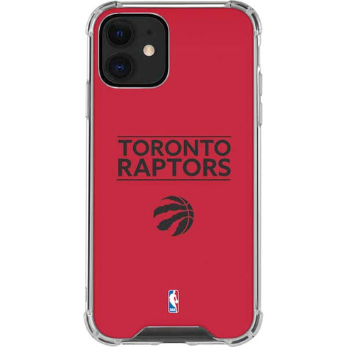 NBA Toronto Raptors Standard - Red iPhone 12 Mini Clear Case