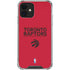 NBA Toronto Raptors Standard - Red iPhone 12 Mini Clear Case