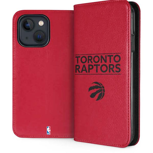 NBA Toronto Raptors Standard - Red iPhone 14 Folio Case