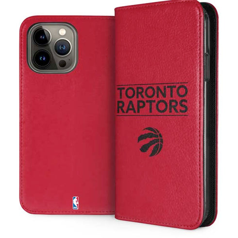 NBA Toronto Raptors Standard - Red iPhone 15 Pro Max Folio Case