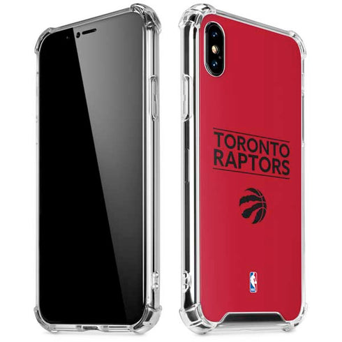 NBA Toronto Raptors Standard - Red iPhone XS Max Clear Case