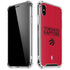 NBA Toronto Raptors Standard - Red iPhone XS Max Clear Case