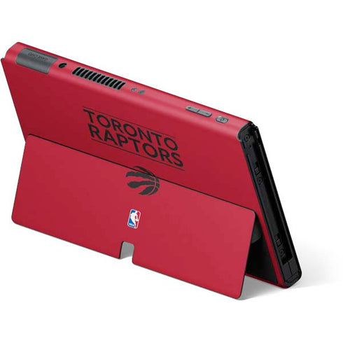 NBA Toronto Raptors Standard - Red Nintendo Switch OLED (2021) Skin
