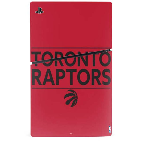 NBA Toronto Raptors Standard - Red PS5 Slim Disk Console Skin