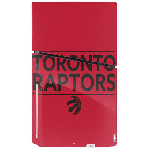 NBA Toronto Raptors Standard - Red PS5 Slim Disk Console Skin
