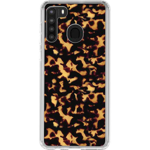 Tortoise Shell Galaxy A21 Clear Case