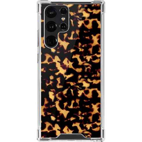 Tortoise Shell Galaxy S22 Ultra Clear Case