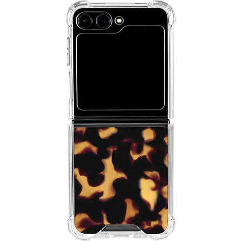 Tortoise Shell Galaxy Z Flip5 5G Clear Case