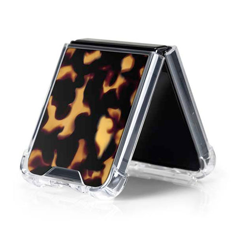 Tortoise Shell Galaxy Z Flip5 5G Clear Case