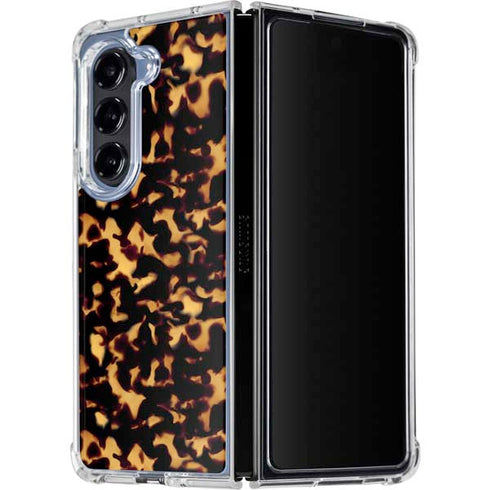 Tortoise Shell Galaxy Z Fold5 5G Clear Case