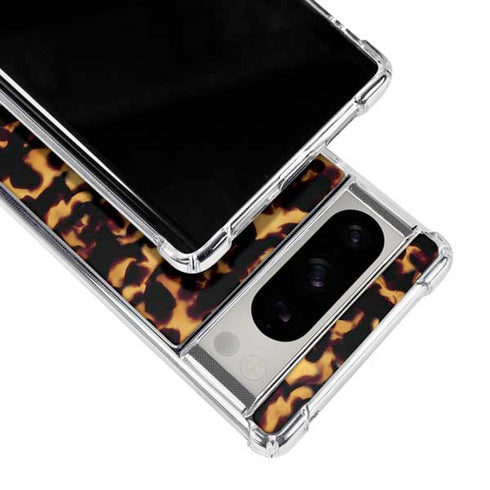 Tortoise Shell Google Pixel 8 Pro Clear Case