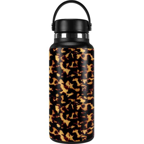Tortoise Shell Hydro Flask 32oz Wide Mouth Skin