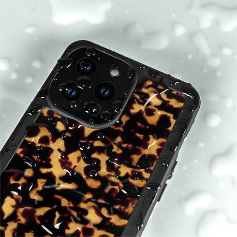 Tortoise Shell iPhone 14 Pro Max Waterproof Case