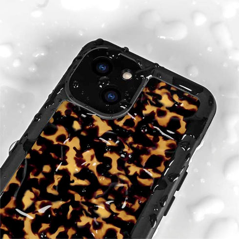 Tortoise Shell iPhone 15 Waterproof Case