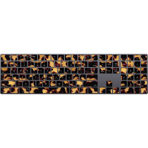 Tortoise Shell Magic Keyboard with Numeric Keypad Skin