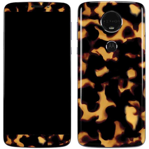 Tortoise Shell Moto E5 Plus Skin