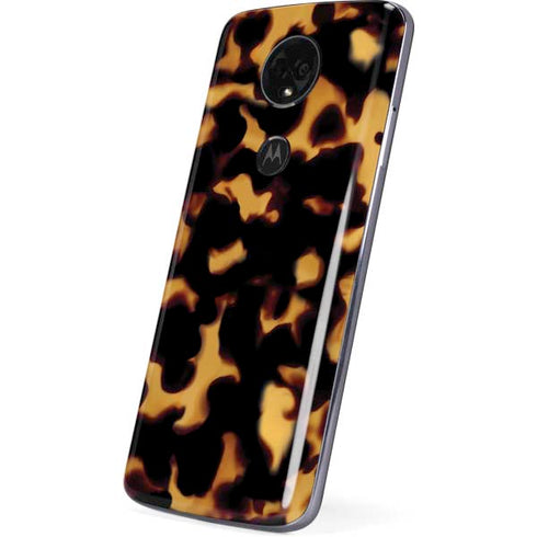 Tortoise Shell Moto E5 Plus Skin