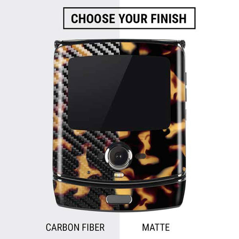Tortoise Shell Motorola RAZR Skin