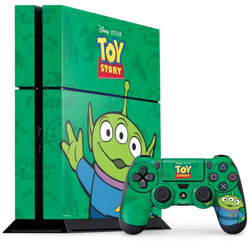 Disney Toy Story Alien PS4 Console and Controller Bundle Skin