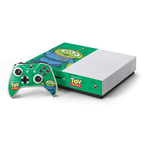 Disney Toy Story Alien Xbox One S Console and Controller Bundle Skin