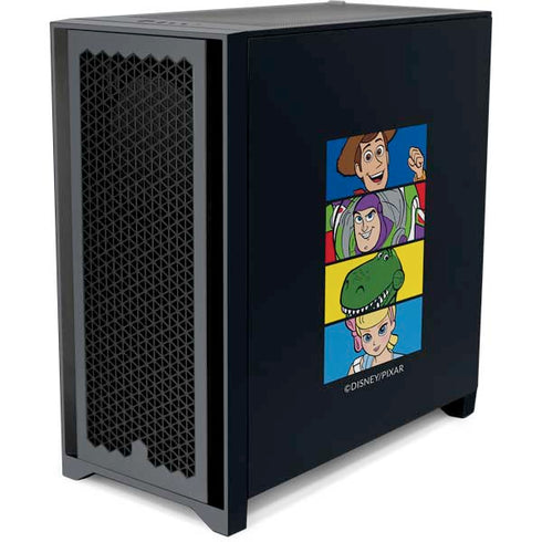 Disney Toy Story Character Grid Corsair 4000D Tempered Glass Mid-Tower ATX Case Skin