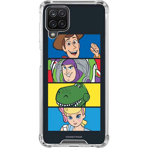 Disney Toy Story Character Grid Galaxy A12 Clear Case