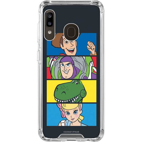 Disney Toy Story Character Grid Galaxy A30 Clear Case