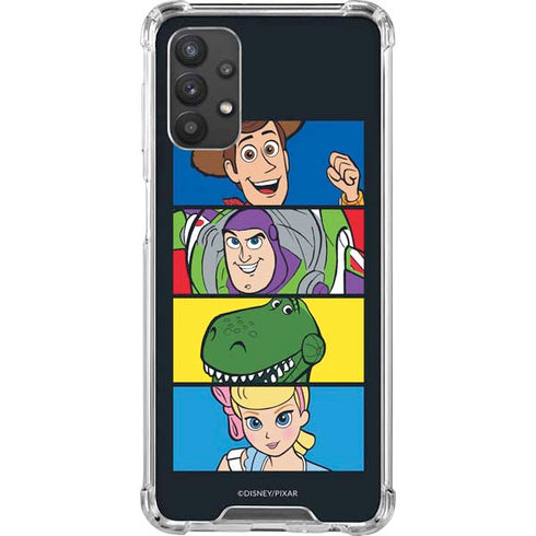 Disney Toy Story Character Grid Galaxy A32 5G Clear Case