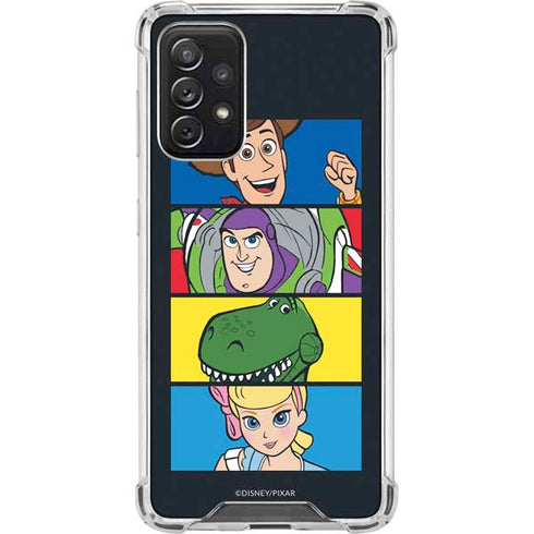 Disney Toy Story Character Grid Galaxy A72 5G Clear Case
