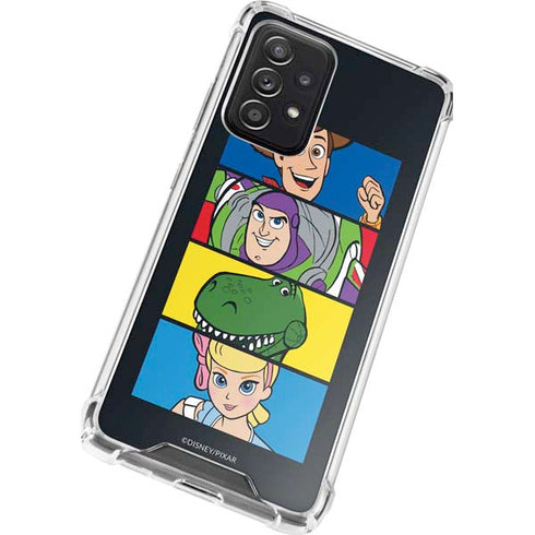 Disney Toy Story Character Grid Galaxy A72 5G Clear Case
