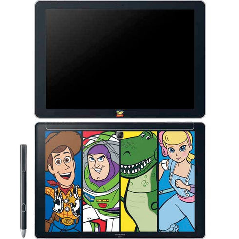 Disney Toy Story Character Grid Galaxy Book 12in Skin