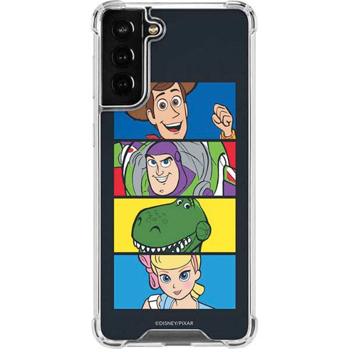 Disney Toy Story Character Grid Galaxy S21 FE Clear Case