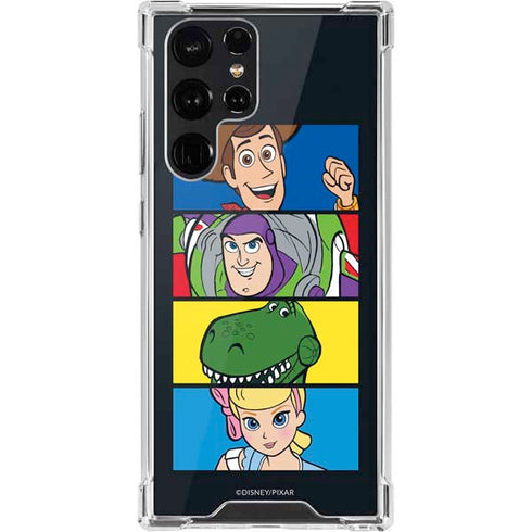 Disney Toy Story Character Grid Galaxy S22 Ultra Clear Case