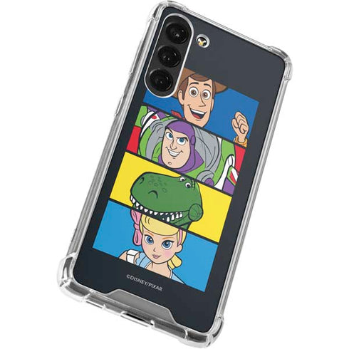 Disney Toy Story Character Grid Galaxy S23 Plus Clear Case