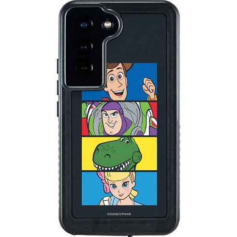 Disney Toy Story Character Grid Galaxy S23 Waterproof Case