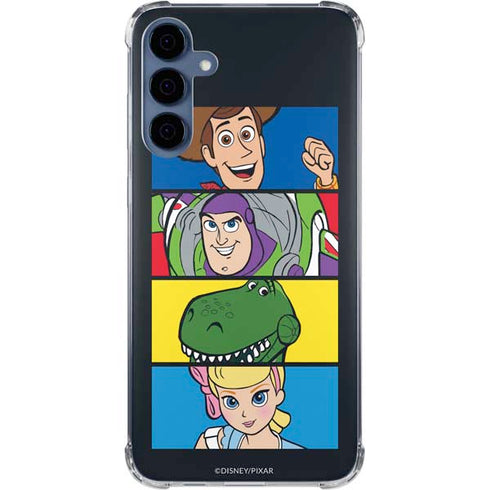 Disney Toy Story Character Grid Galaxy S24 Clear Case