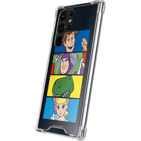 Disney Toy Story Character Grid Galaxy S24 Ultra Clear Case