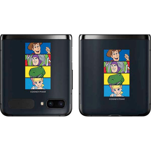 Disney Toy Story Character Grid Galaxy Z Flip Skin