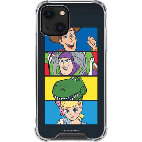 Disney Toy Story Character Grid iPhone 14 Plus Clear Case