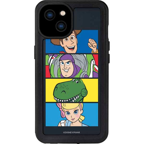 Disney Toy Story Character Grid iPhone 15 Plus Waterproof Case