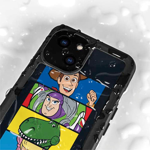 Disney Toy Story Character Grid iPhone 15 Plus Waterproof Case