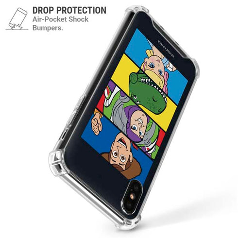 Disney Toy Story Character Grid iPhone XS Max Clear Case