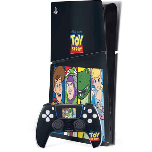 Disney Toy Story Character Grid PS5 Slim Digital Edition Bundle Skin