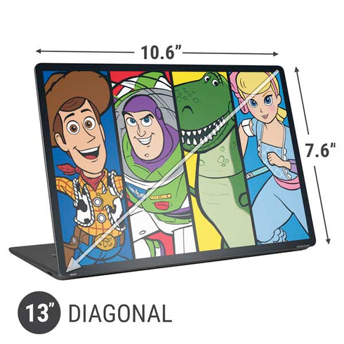 Disney Toy Story Character Grid Universal Laptop 13in (10.6 x 7.6in) Skin