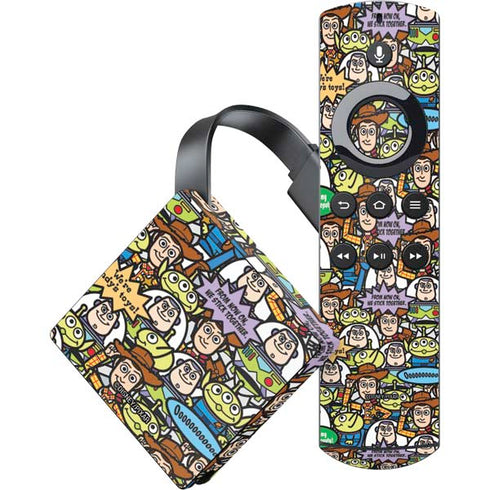 Disney Toy Story Characters Collage Pattern Amazon Fire TV Skin