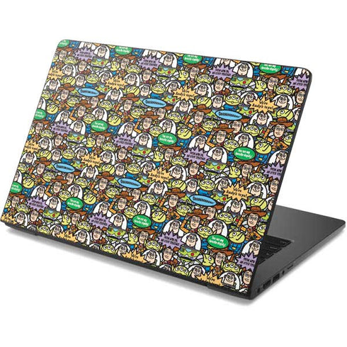 Disney Toy Story Characters Collage Pattern Dell Chromebook Skin
