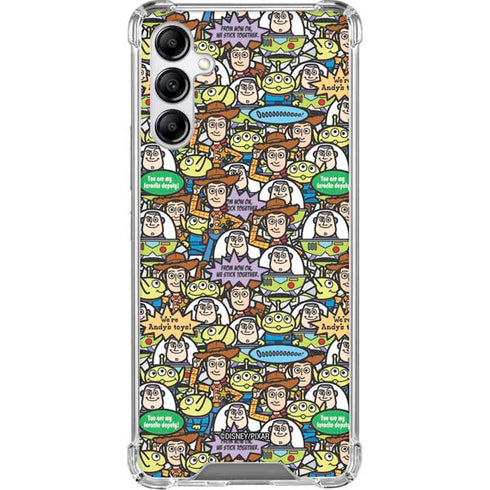 Disney Toy Story Characters Collage Pattern Galaxy A15 5G Clear Case