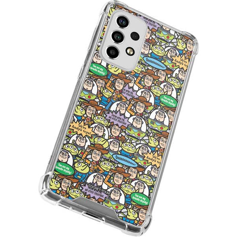 Disney Toy Story Characters Collage Pattern Galaxy A33 5G Clear Case
