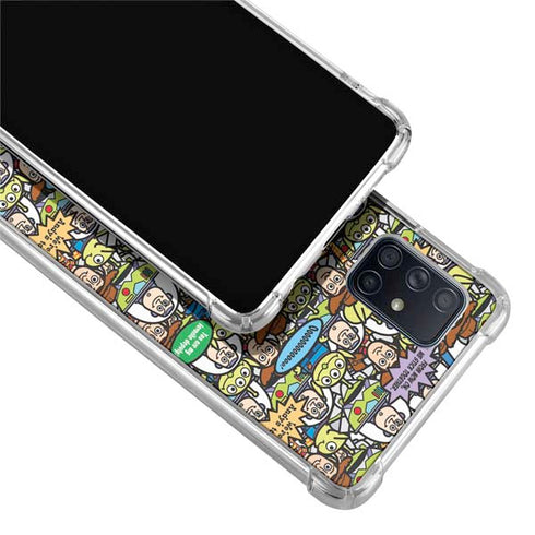 Disney Toy Story Characters Collage Pattern Galaxy A51 5G Clear Case
